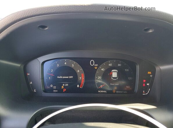 3HDSA2H52SM708038 2025 ACURA ADX Gray Սարքավորումների վահանակի տեսք