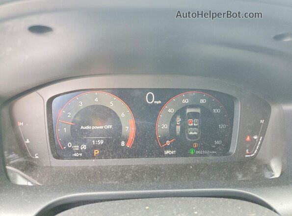 3HDSA2H52SM715801 2025 ACURA ADX Black Widok zestawu wskaźników