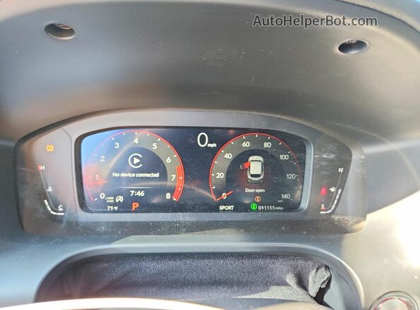 3HDSA2H54SM709689 2025 ACURA ADX Silver Вид щитка приладів