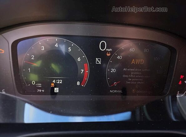 3HDSA2H58SM710442 2025 ACURA ADX Black Vista del cuadro de instrumentos