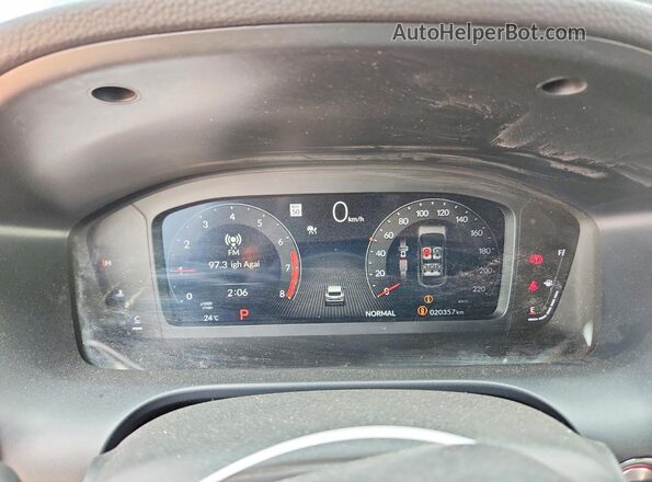 3HDSA2H72SM100800 2025 ACURA ADX Black ხელსაწყოთა პანელის ხედი