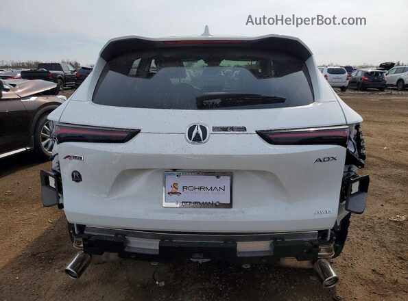 3HDSA2H75SM710836 2025 ACURA ADX White Հետևի տեսք