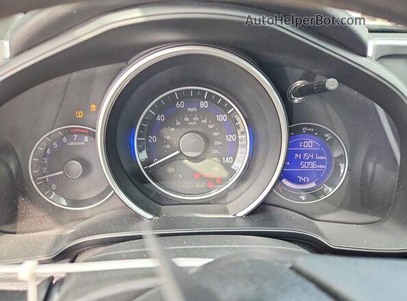 3HGGK5G42JM716607 2018 HONDA FIT Blue ხელსაწყოთა პანელის ხედი