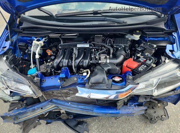 3HGGK5G42JM716607 2018 HONDA FIT Blue უკანა სალონის ხედი