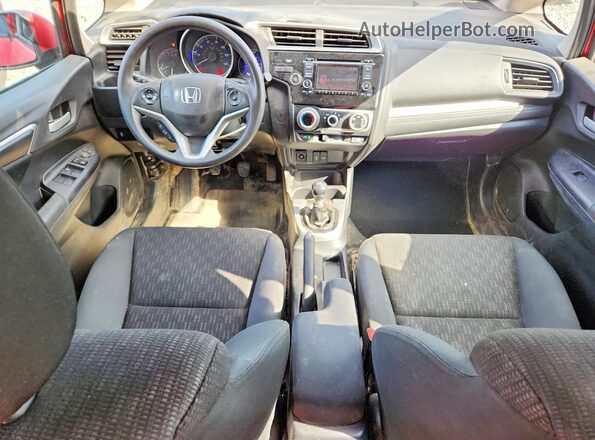 3HGGK5G54HM702825 2017 HONDA FIT Красный Вид панели приборов