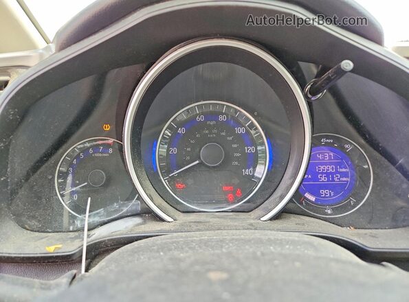 3HGGK5G54HM702825 2017 HONDA FIT Красный Вид щитка приборов