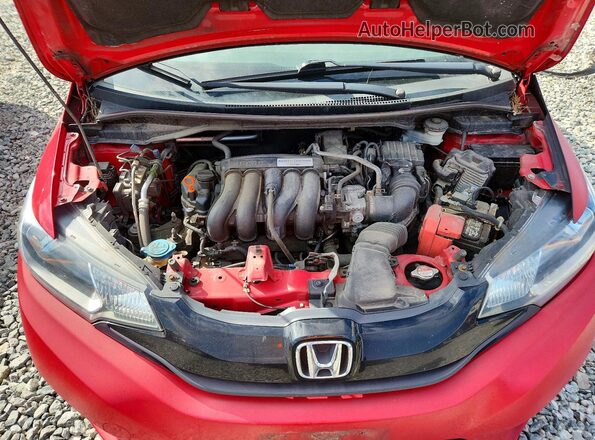 3HGGK5G54HM702825 2017 HONDA FIT Красный Вид задней части салона