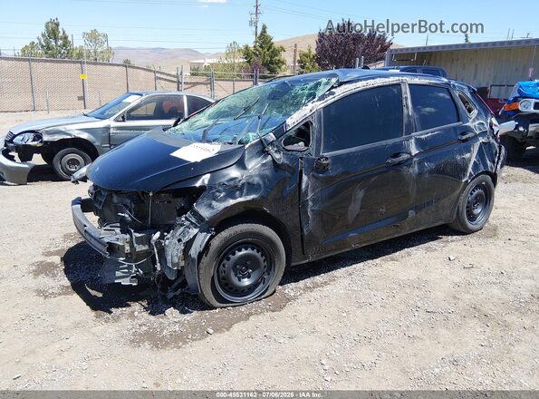 3HGGK5G56HM700137 2017 HONDA FIT Black Առջևի ձախ երեք քառորդ տեսարան