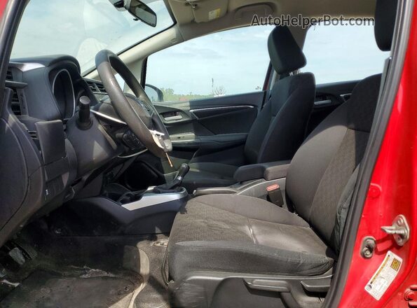3HGGK5G58HM707848 2017 HONDA FIT Red Widok wnętrza z przodu