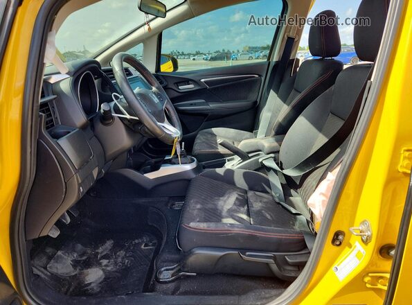 3HGGK5G68JM732473 2018 HONDA FIT Yellow წინა სალონის ხედი