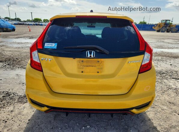 3HGGK5G68JM732473 2018 HONDA FIT Yellow უკანა ხედი