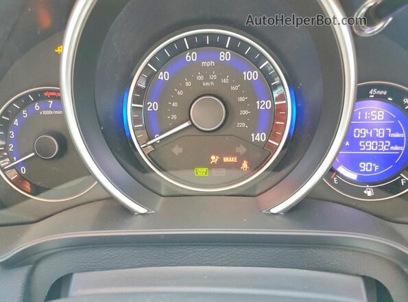 3HGGK5G72HM707071 2017 HONDA FIT Purple Սարքավորումների վահանակի տեսք