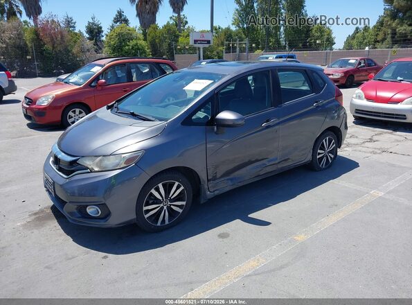 3HGGK5H07JM701502 2018 HONDA FIT Gray Przód lewy
