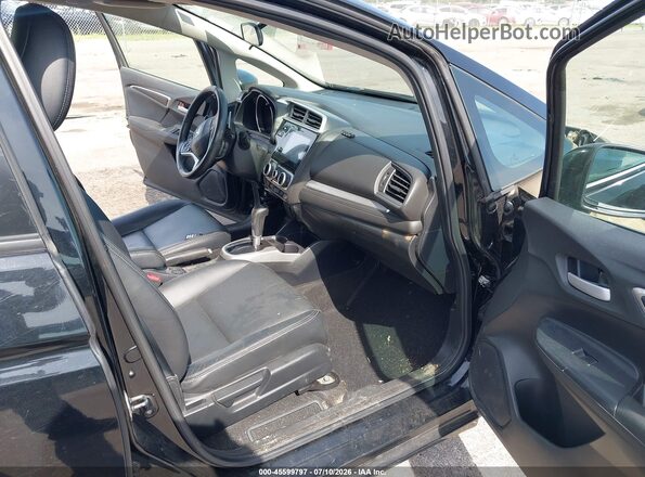 3HGGK5H0XJM705642 2018 HONDA FIT Black წინა სალონის ხედი