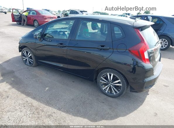 3HGGK5H0XJM705642 2018 HONDA FIT Black უკანა მარცხენა