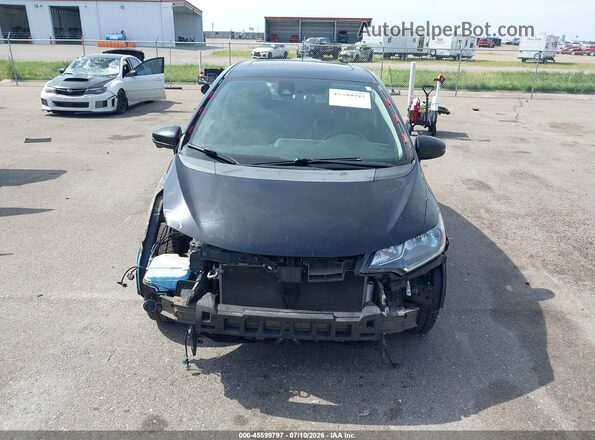 3HGGK5H0XJM705642 2018 HONDA FIT Black უკანა სალონის ხედი