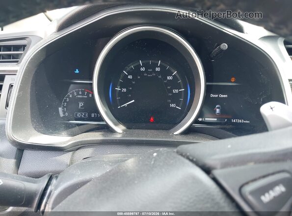 3HGGK5H0XJM705642 2018 HONDA FIT Black უკანა სავარძლების ხედი