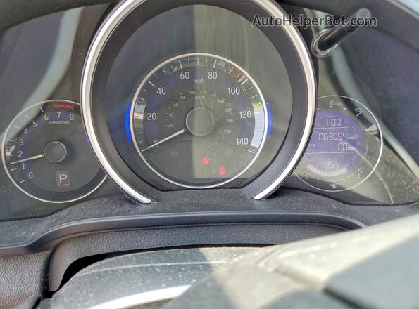 3HGGK5H40KM712751 2019 HONDA FIT Синий Вид щитка приборов