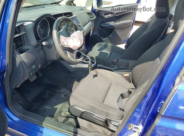 3HGGK5H40KM712751 2019 HONDA FIT Синий Вид салона спереди