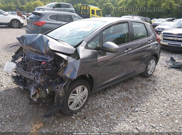 3HGGK5H41JM736314 2018 HONDA FIT Gray წინა მარცხენა ხედი სამი მეოთხედიდან