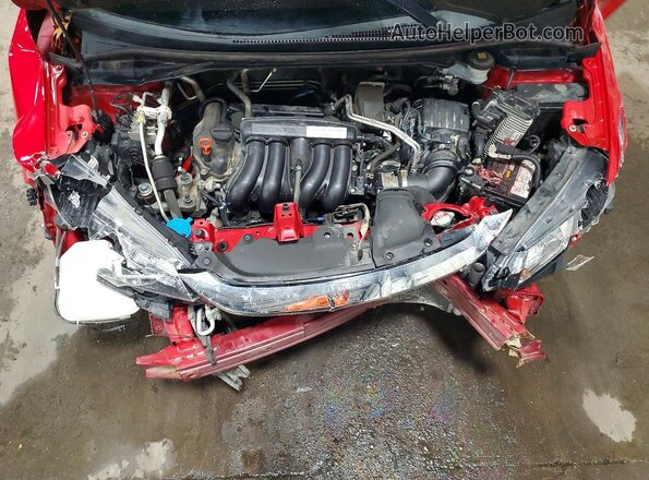 3HGGK5H41KM706411 2019 HONDA FIT Красный Вид подкапотного пространства
