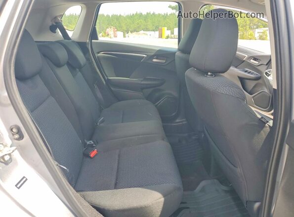 3HGGK5H42KM740034 2019 HONDA FIT Silver Rear seats view