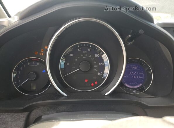 3HGGK5H43KM722528 2019 HONDA FIT White Instrument cluster view