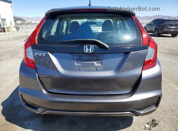 3HGGK5H43KM736865 2019 HONDA FIT Gray Вид ззаду