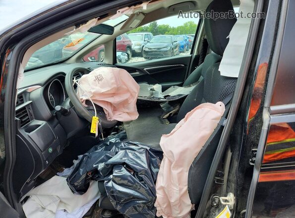 3HGGK5H43KM739989 2019 HONDA FIT Black Front interior view