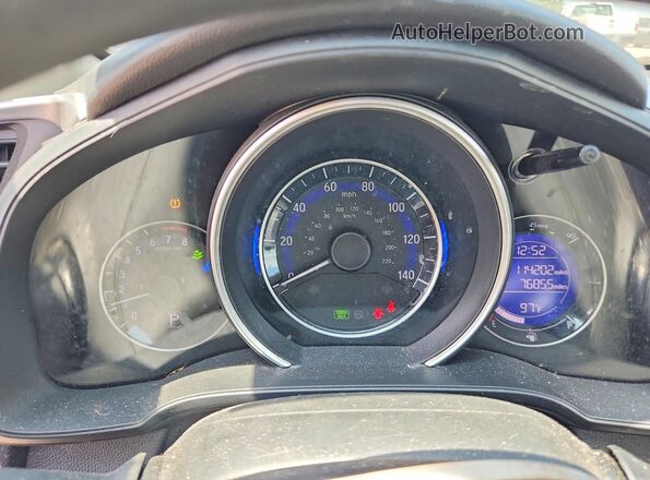 3HGGK5H44JM732158 2018 HONDA FIT Gray Սարքավորումների վահանակի տեսք