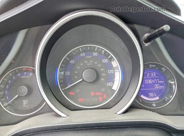 3HGGK5H45KM735149 2019 HONDA FIT Silver Widok zestawu wskaźników