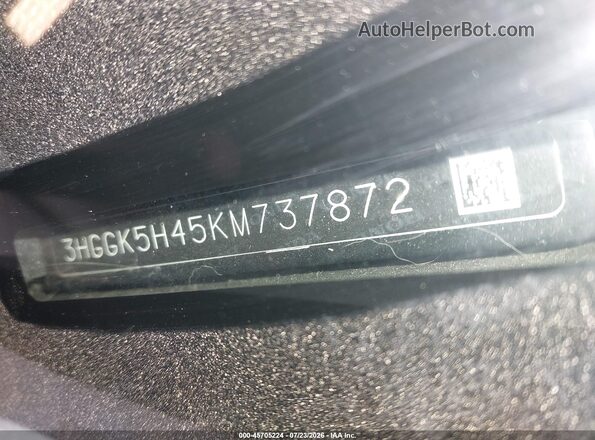 3HGGK5H45KM737872 2019 HONDA FIT Black Շարժիչի բաժամունքի տեսք
