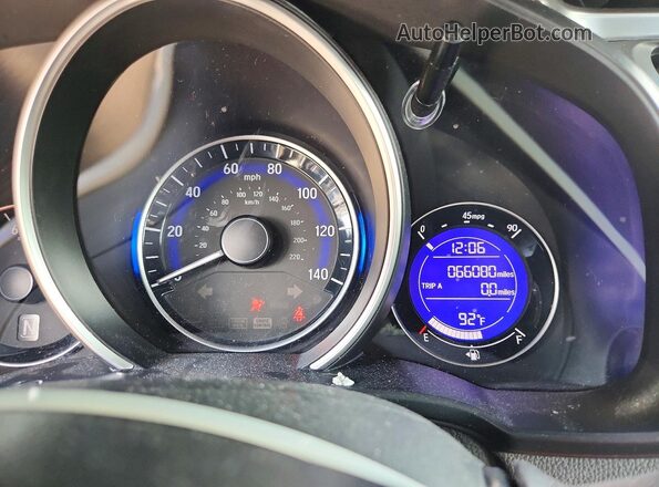 3HGGK5H46JM732100 2018 HONDA FIT Черный Вид щитка приборов