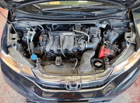 3HGGK5H46KM737203 2019 HONDA FIT Black Widok wnętrza z tyłu