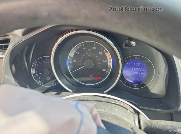 3HGGK5H46KM738318 2019 HONDA FIT Blue ხელსაწყოთა პანელის ხედი