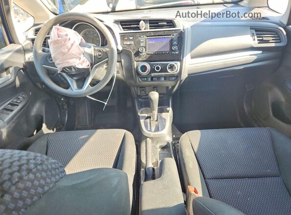 3HGGK5H46KM738318 2019 HONDA FIT Blue წინა პანელის ხედი