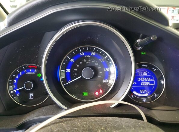 3HGGK5H46KM753482 2019 HONDA FIT Black Սարքավորումների վահանակի տեսք