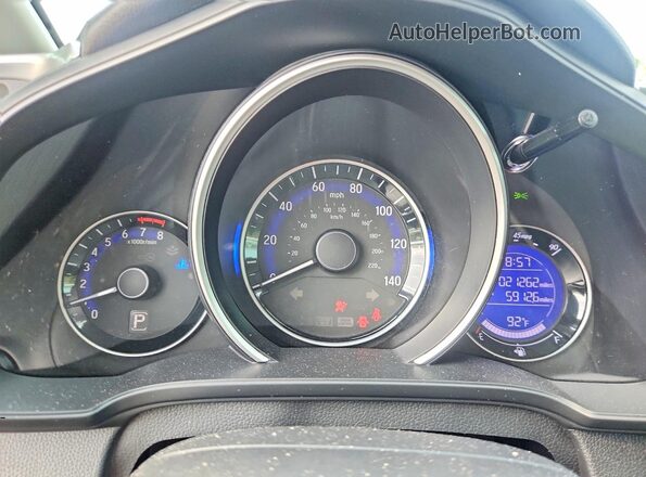 3HGGK5H46LM701920 2020 HONDA FIT Gray Widok zestawu wskaźników