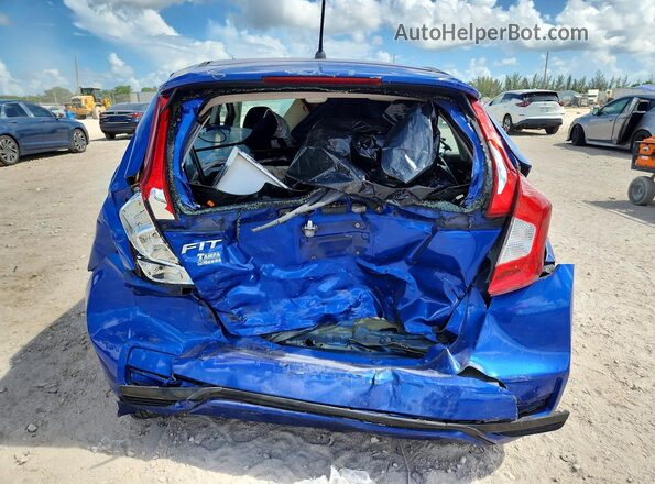 3HGGK5H47JM718979 2018 HONDA FIT Blue Вид ззаду