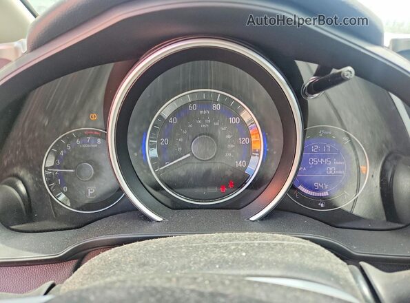 3HGGK5H47JM718979 2018 HONDA FIT Blue Вид щитка приладів