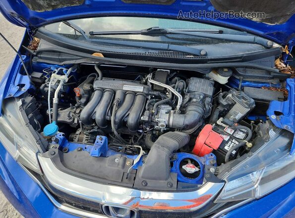 3HGGK5H47JM718979 2018 HONDA FIT Blue Вид задньої частини салону