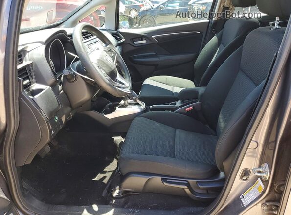3HGGK5H47KM707434 2019 HONDA FIT Gray Widok wnętrza z przodu