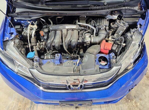 3HGGK5H48KM715266 2019 HONDA FIT Blue Vista del compartimento del motor