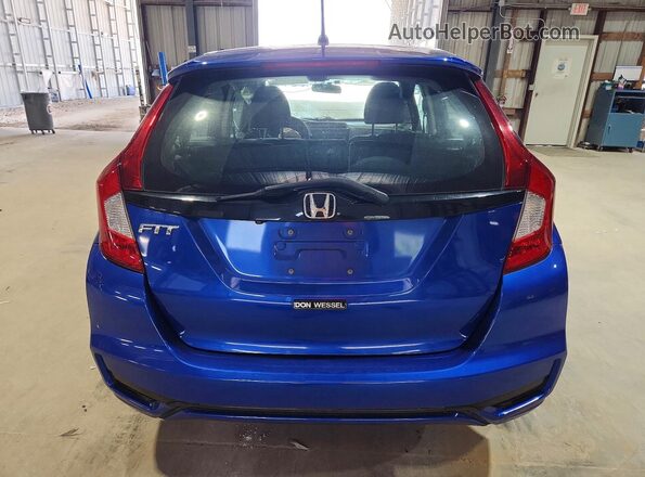 3HGGK5H48KM715266 2019 HONDA FIT Blue Vista trasera