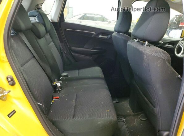 3HGGK5H4XJM726235 2018 HONDA FIT Yellow Vista de los asientos traseros
