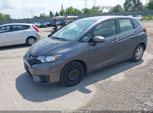 3HGGK5H51HM714087 2017 HONDA FIT Gray Առջևի ձախ երեք քառորդ տեսարան