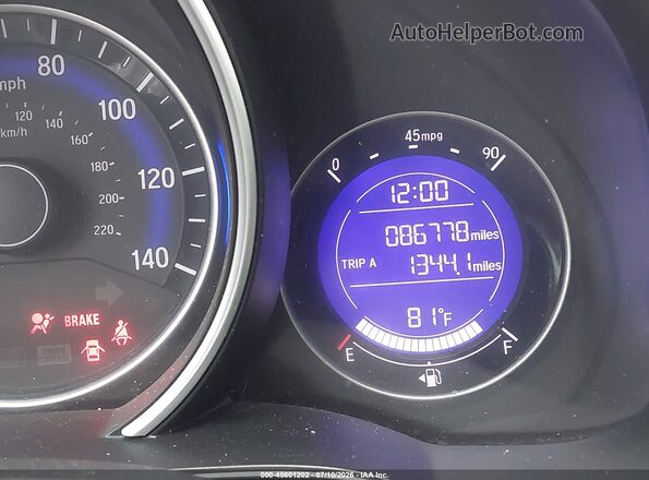 3HGGK5H53HM705472 2017 HONDA FIT Белый 