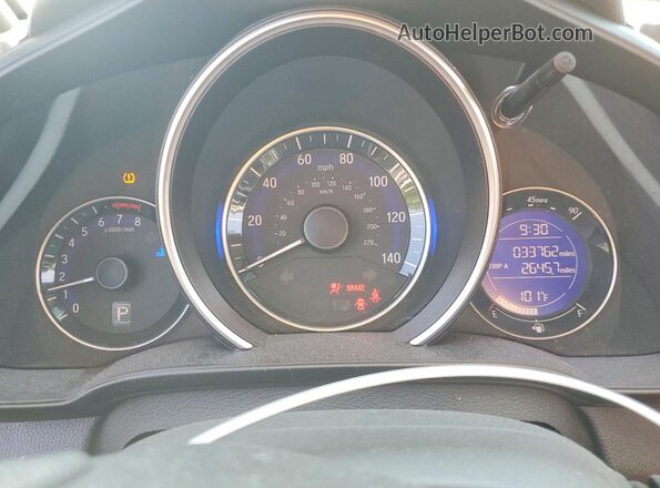 3HGGK5H56HM710990 2017 HONDA FIT Черный Вид щитка приборов