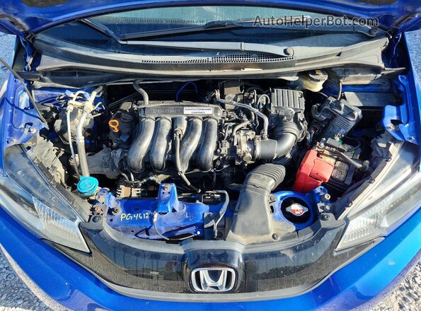 3HGGK5H58HM708075 2017 HONDA FIT Blue უკანა სალონის ხედი