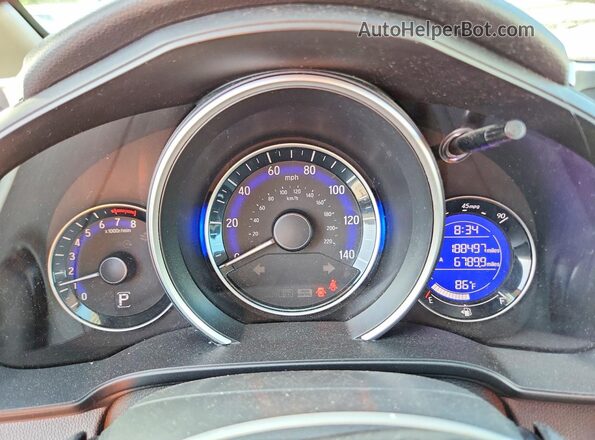 3HGGK5H58HM708075 2017 HONDA FIT Blue ხელსაწყოთა პანელის ხედი